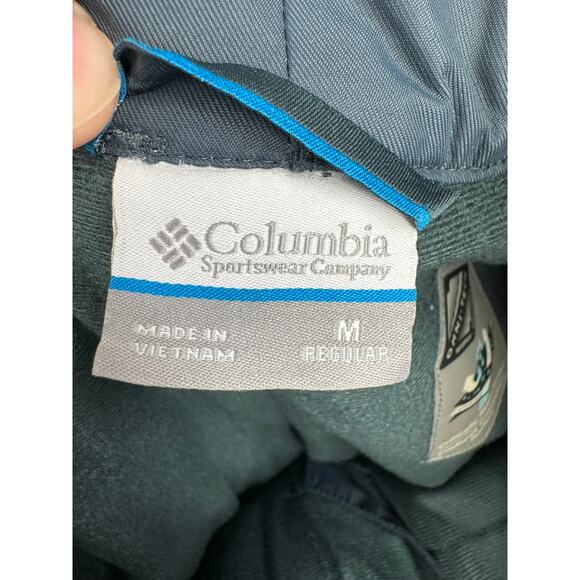 Columbia Omni Tech Insulated Ski Snow Pants Mens Medium Slate Blue Gray - Picture 9 of 14